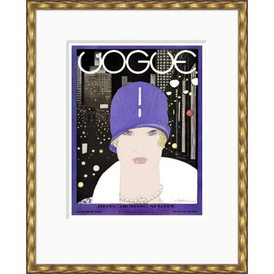 Vogue Cover, Midnight Shopping in Manhatten, Georges Lepape, March 15, 1927