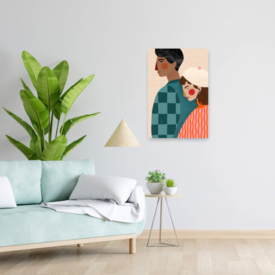 Contemporary Art Abstract Colorful Contemporary Portrait Art