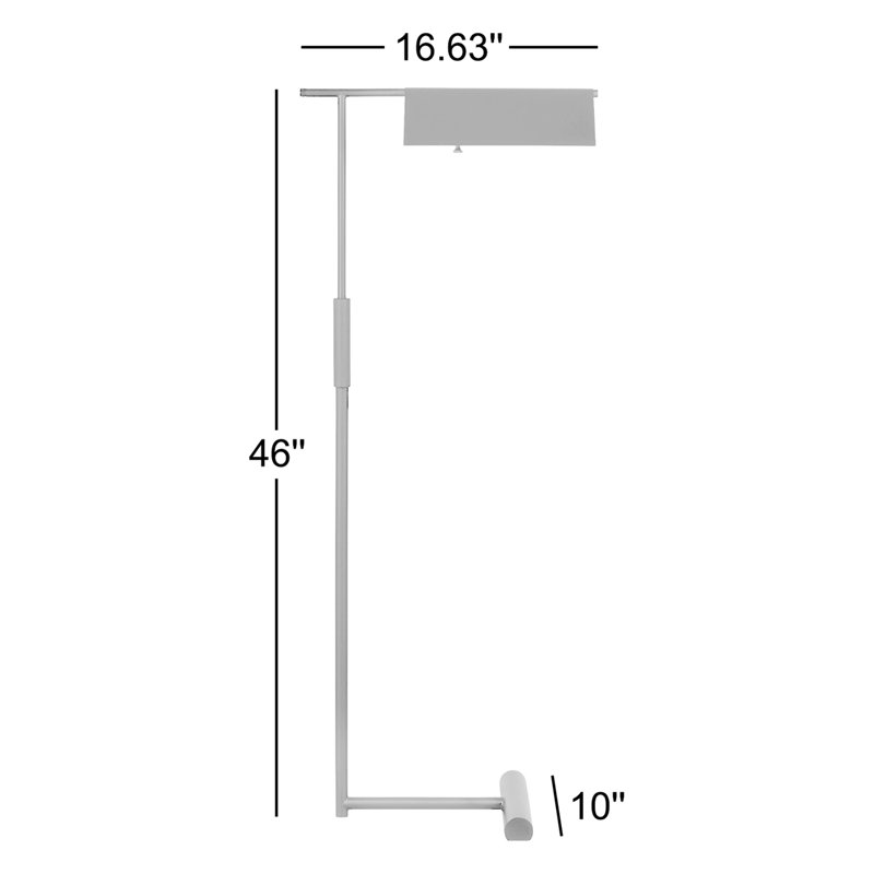 Tarango 46'' Task Floor Lamp, Burnished Brass