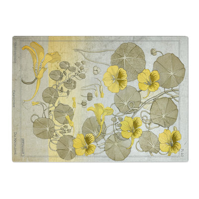 Vintage Floral Sketch Chopping Board