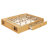 Queen Size Platform Bed Frame With 4 Storage Drawers And Footboard Storage Cubby, No Headboard, Modern Space-Saving Design-Natural-1659161603