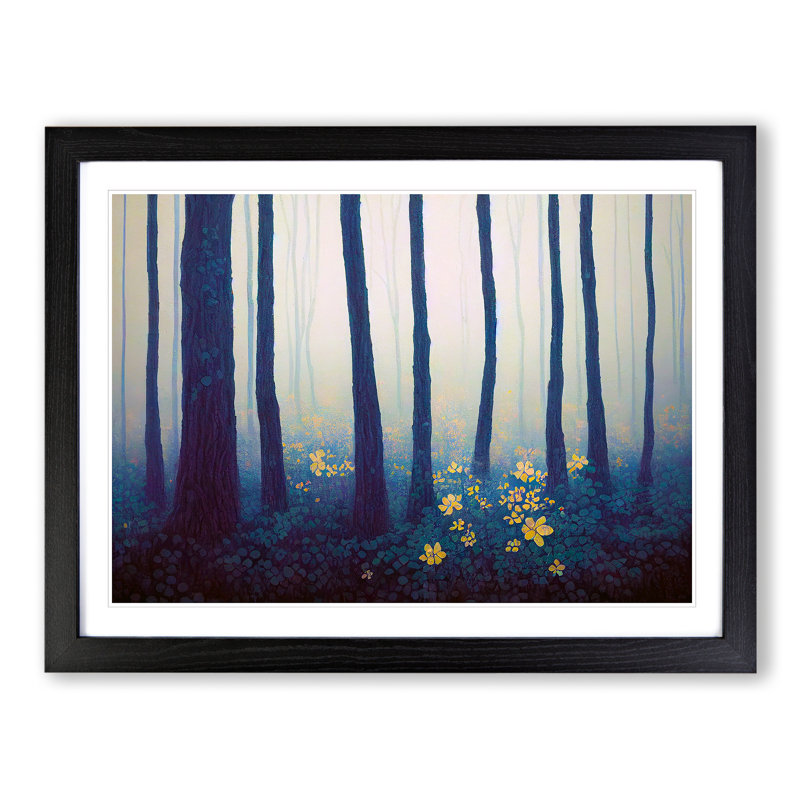 Grand Spring Forest - Print, Black, 46cm H x 64cm W