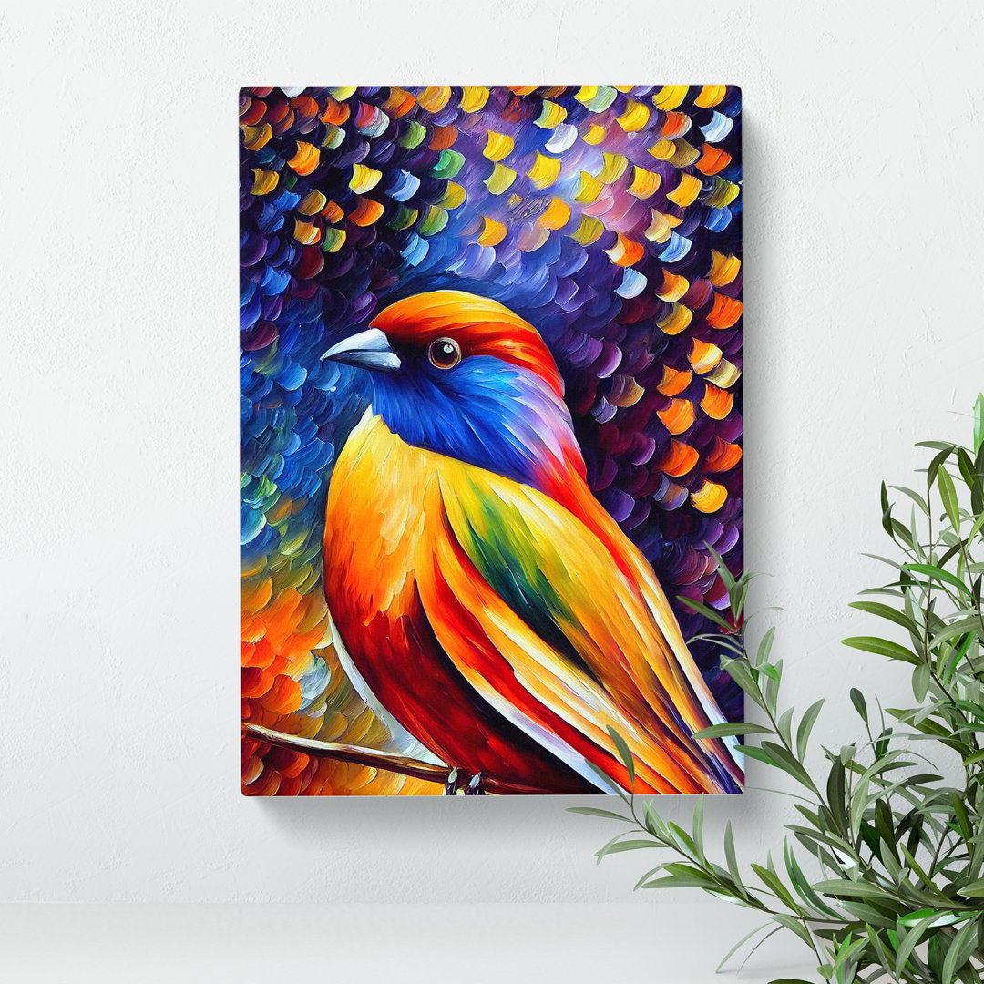 Beautiful Feathers No.1 - Wrapped Canvas Painting