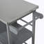 Chariot de cuisine verrouillable avec comptoir en acier inoxydable-130197880