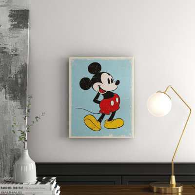 Mickey Mouse, Retro Vintage Advertisement on Canvas