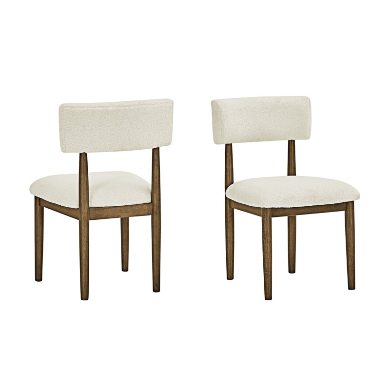 Chaises d'appoint rembourrées en tissu Sherpa