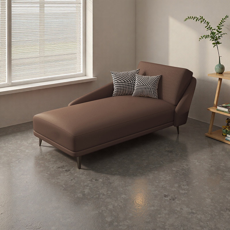Chaise d'appoint de luxe avec structure en bois massif, Brun, Orienté à droite