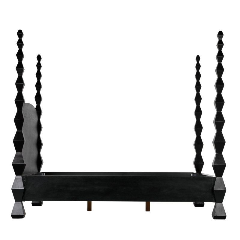 Brancusi Solid Wood Four Poster Bed, Queen