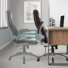 Fauteuil de direction ergonomique à haut dossier avec accoudoirs rembourrés réglables