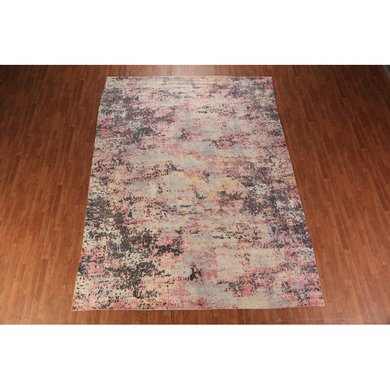 Tapis indien moderne et abstrait
