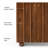 Ola Solid Mango Wood Accent Cabinet