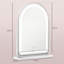 Deandrae Metal Round Floor Mirror