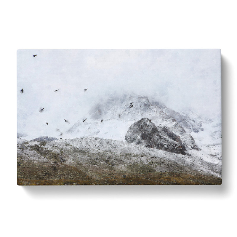 A Flock Of Birds - Wrapped Canvas, 35cm H x 50cm W x 3cm D