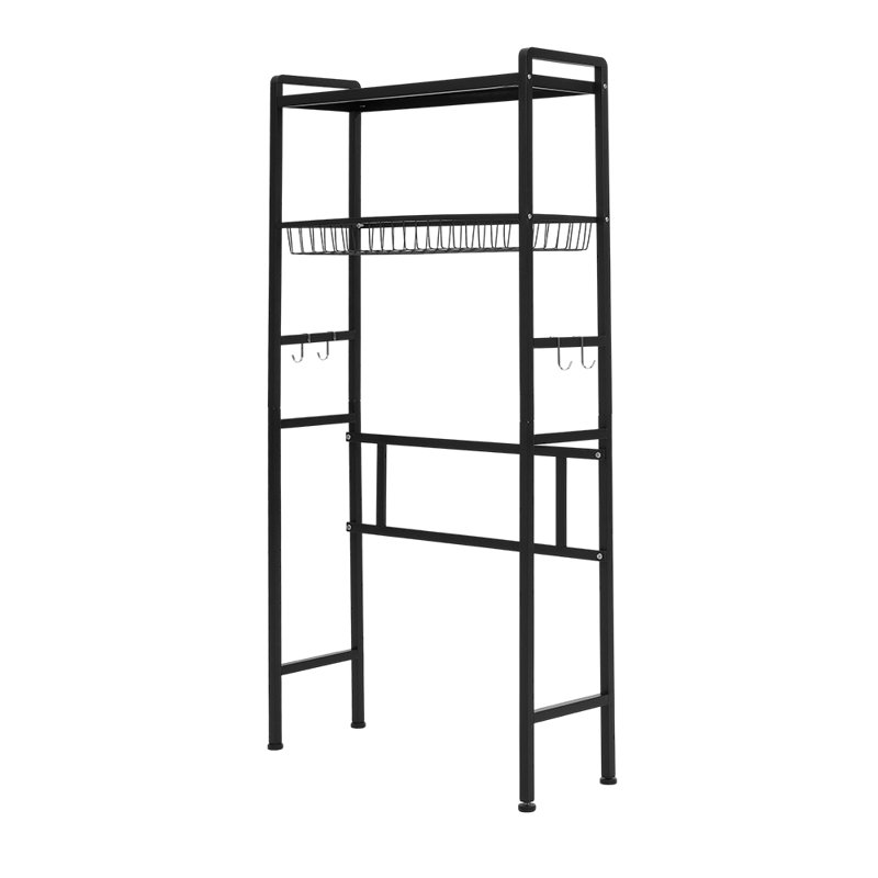 storage rack above washing machine, Black
