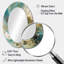 Pierrine turquoise jaune captivant liquide encre - miroir mural unique en marbre-1546885335-1546885332