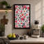 Pink Blooms Pattern Botanical - Wrapped Canvas-1200650184-1200650187