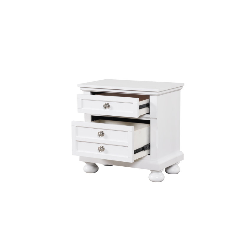 Manlius 2 - Drawer Nightstand, White