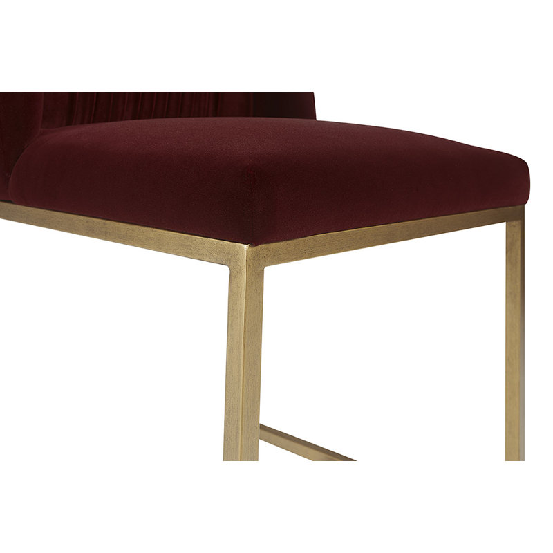 Nevin Upholstered Dining Chair, Merlot