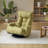 Adjustable Sofa Chair | 5-Position Ergonomic | 360° Rotatable | Built-In Phone Holder | Sage Green | Metal Frame