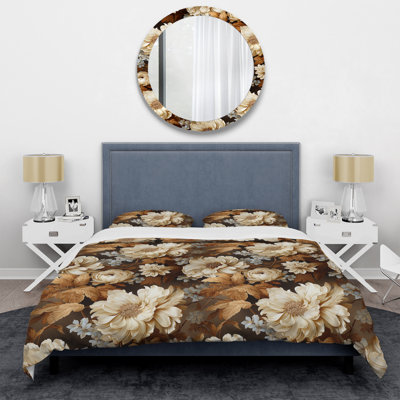Ensemble de housse de couette Rustic Brocade Elegance Victorian Pattern