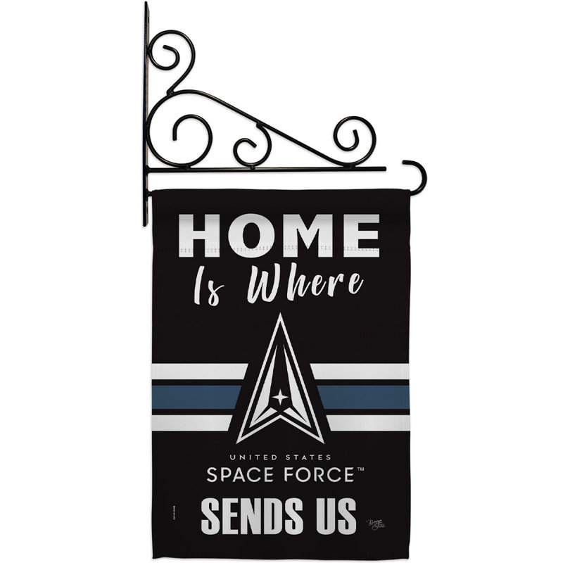 Ensemble de drapeaux en polyester 19 po x 13 po Home is Where