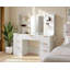 120cm W x 136cm H Modern Dressing Table with 7 Drawers, 3-Colour LED Mirror & Built-In Power-1046989308