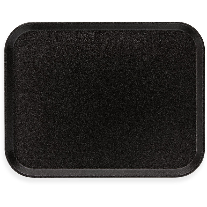 Carlisle Food Service Products Griptite Plastic Tray, Black, 1"H x 18"W x 14"L