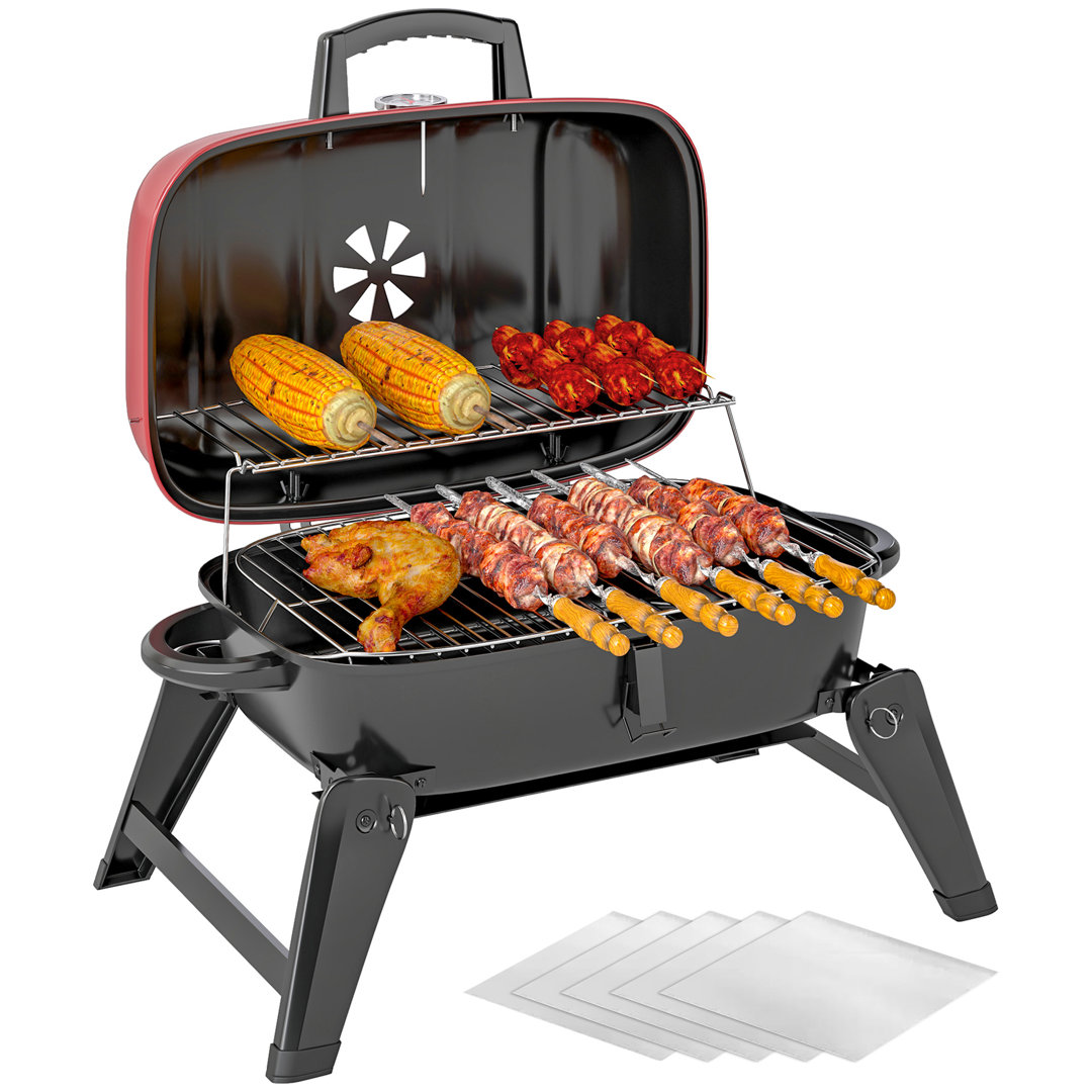 Dakota Fields 59cm W Portable Charcoal Grill