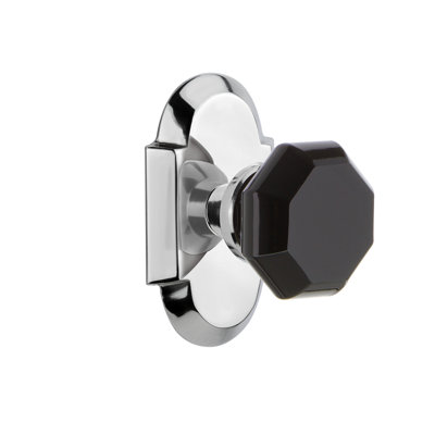 Cottage Plate with Waldorf Black Door Knob