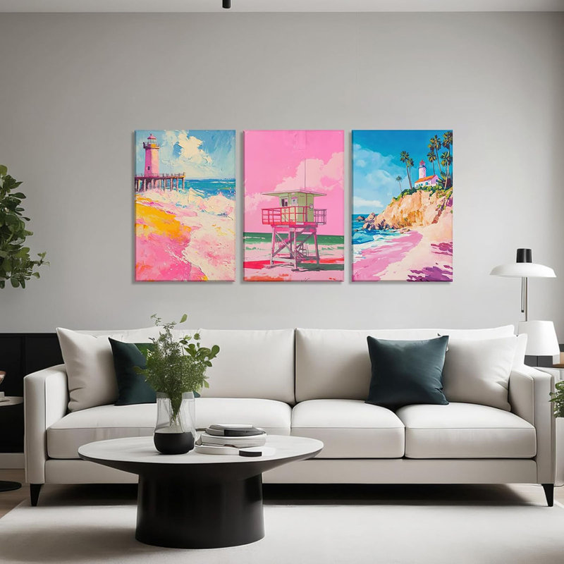 3 Piece Wrapped Canvas Wall Art