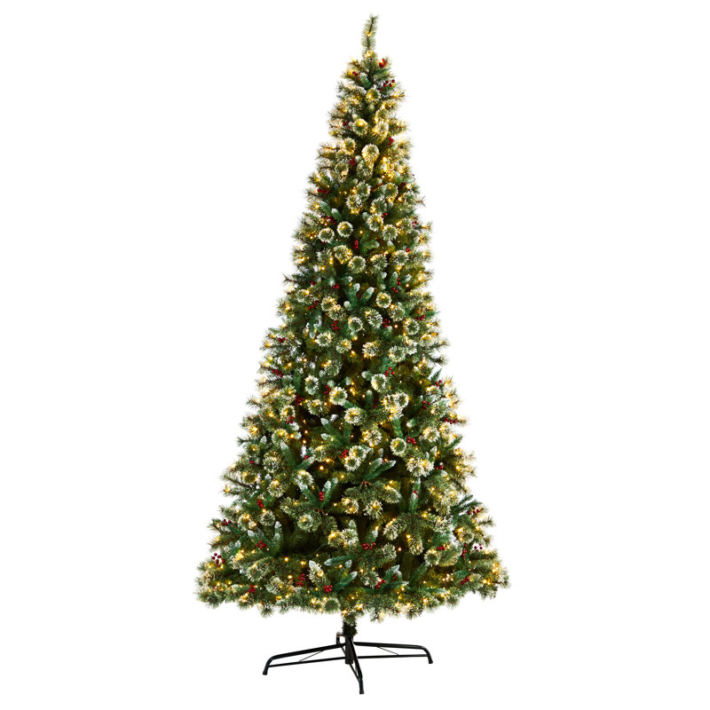 Lighted Artificial Christmas Tree, 10' H