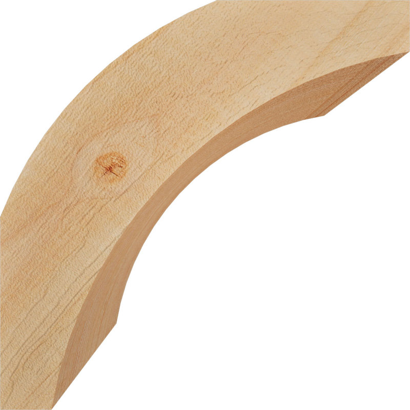 Genouillère Thorton, Sapin Douglas de 3 1/2 po (lisse), 6 po X P 6 po H