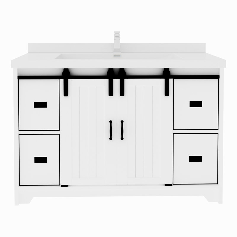 0CABF69E73BF401CBA1F0B67C9DF92AE Bathroom Vanity, White