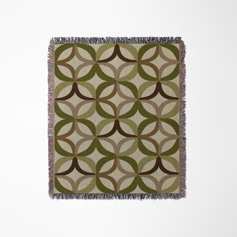 Jeté en mélange de coton Spectra, L 80 po x l 60 po, Chartreuse