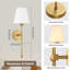 Plastic LED Battery Powered Armed Sconce-2071032589