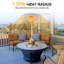 11000 Stainless Steel Propane Tabletop Patio Heater