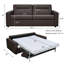 Canapé-lit en cuir avec matelas en mousse à mémoire de forme de 81 po Renato, canapé-lit en cuir avec matelas en mousse à mémoire de forme-1924828373
