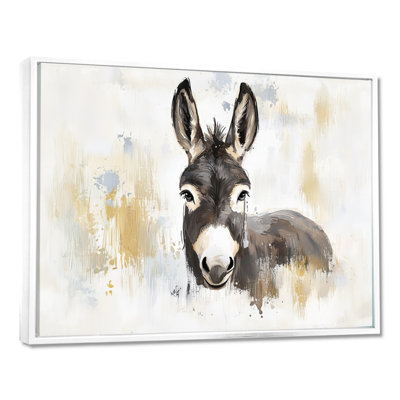 Gentle Bray Donkey par The Farm I - Donkey Wall Art Living Room