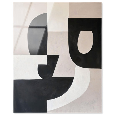 Curvilinear Contrast I, impression sur acrylique, art du milieu du siècle par Art Remedy