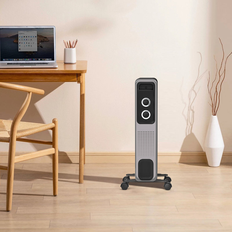 Radiateur électrique Antarctique Star 4000 BTU avec thermostat réglable, Gris