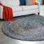 Tapis bleu tressé à la main Tullie-1179026937