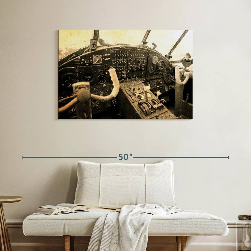 Mehar Grunge Cockpit Aircraft, 26'' H x 39'' W