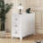 White 3-Drawer Nightstand with Charge Station &amp; Adjustable Shelves