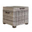 Aliyaha Handmade Kubu Rattan Side Table. Lift Top Storage. Lined Interior.