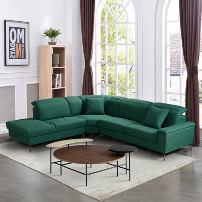 3 - Piece Upholstered Corner Sectional