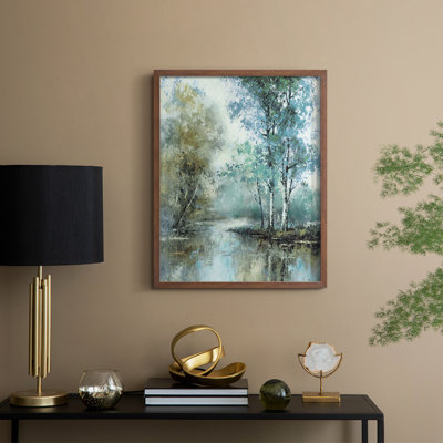 «Spring's Grace I», reproduction encadrée - bois massif