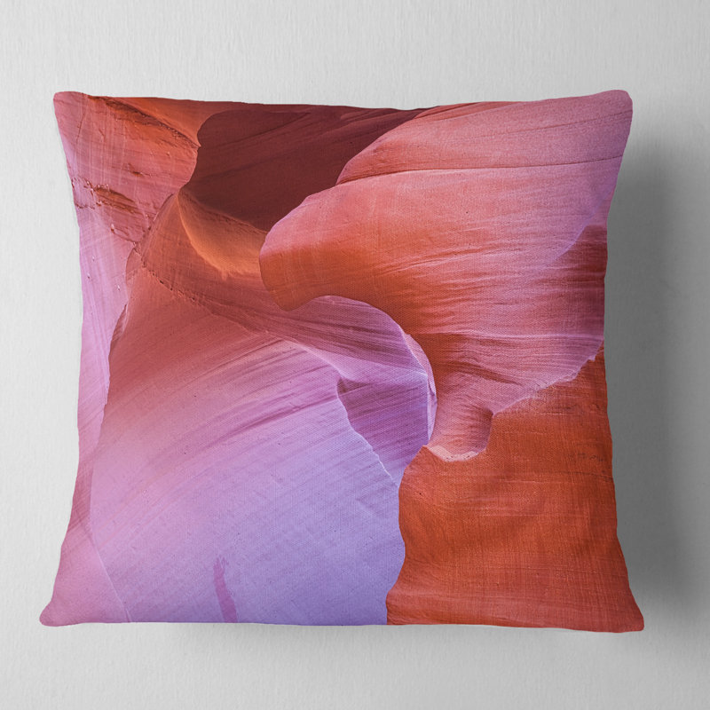 Coussin décoratif paysage de canyon antilope, 18 po x 18 po, Coussin décoratif