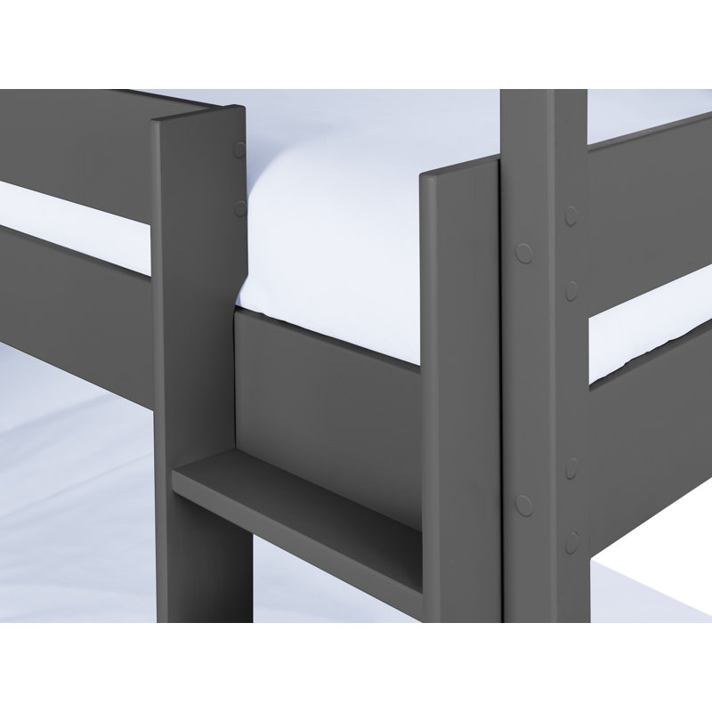 Manila Bunk Bed with Built-in Ladder Included, Anthracite