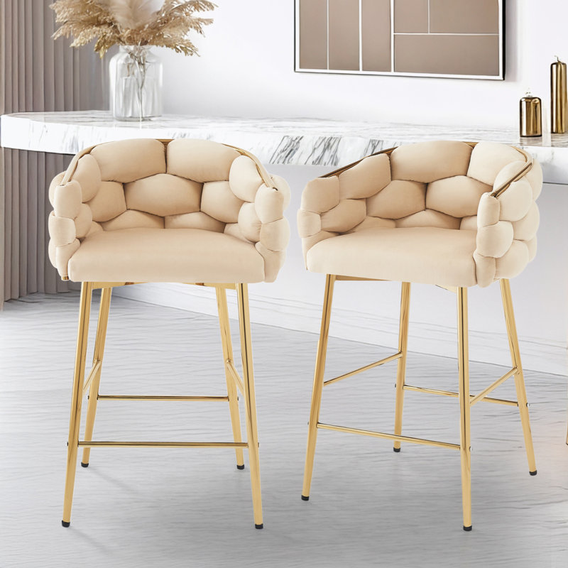 Tabouret de comptoir Siboney, Beige