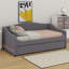 Upholstered Daybed With Light And Trundle